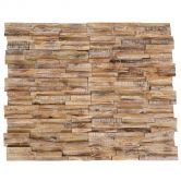 3D Wall Cladding Panels 10 pcs 1.01 m² Solid Teak Wood