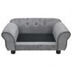 Dog Sofa Grey 72x45x30 cm Plush