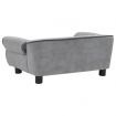 Dog Sofa Grey 72x45x30 cm Plush