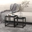 Tea Tables 2 pcs MDF Black