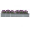 Garden Raised Bed Galvanised Steel 600x80x77 cm Grey