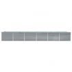 Garden Raised Bed Galvanised Steel 600x80x77 cm Grey