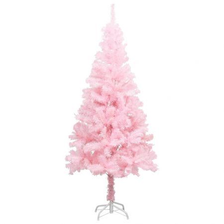 Artificial Christmas Tree with Stand Pink 180 cm PVC