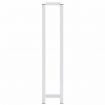 Towel Rack White 12.5x12.5x60 cm Steel