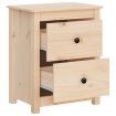 Bedside Cabinets 2 pcs 50x35x61.5 cm Solid Wood Pine