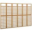 6-Panel Room Divider/Trellis Solid Fir Wood 242.5x180 cm