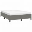 Bed Frame Dark Grey 152x203 cm Queen Fabric