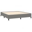 Bed Frame Dark Grey 152x203 cm Queen Fabric