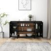 Sideboard Black 135x41x75 cm Engineered Wood