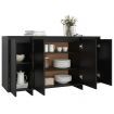 Sideboard Black 135x41x75 cm Engineered Wood