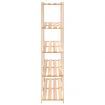 5-Tier Storage Rack 170x38x170 cm Solid Wood Pine 500 kg