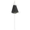 Outdoor Parasol with Steel Pole Anthracite 180 cm