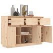 Sideboard 110x34x75 cm Solid Wood Pine