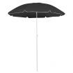 Outdoor Parasol with Steel Pole Anthracite 180 cm