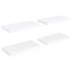 Floating Wall Shelves 4 pcs White 50x23x3.8 cm MDF