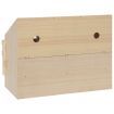 Chicken Laying Nest 3 Compartments 72x33x54 cm Solid Pine Wood