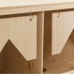 Chicken Laying Nest 3 Compartments 72x33x54 cm Solid Pine Wood