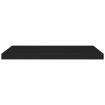 Floating Wall Shelf Black 80x23.5x3.8 cm MDF