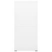 Filing Cabinet White 46x62x133 cm Steel