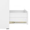 Filing Cabinet White 46x62x133 cm Steel