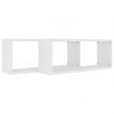 Wall Cube Shelves 2 pcs White 60x15x23 cm Engineered Wood