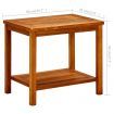 Coffee Table 50x35x45 cm Solid Acacia Wood