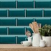 3D Self Adhesive Tile Stickers Art Decals DIY Wall Sticker Home Kitchen DecorationBlue