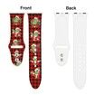 Christmas Holiday Watch Band Compatible with Apple Watch 38mm 40mm 41mm Silicone Wristbands Replacement Strap for Women Men