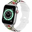 Merry Christmas Bands Compatible with Apple Watch Band 38mm 40mm 41mm,Silicone Strap Wristbands Compatible with iWatch Bands for Women Men Girls Boys