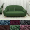 Large Sofa Cover Elastic Polyester Three-Seat Machine-Washable Sofa Cover For Home Office DecorationDark Pink