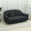 Large Sofa Cover Elastic Polyester Three-Seat Machine-Washable Sofa Cover For Home Office DecorationDark Grey