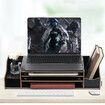 Multifunction Computer Screen Monitor Riser Laptop Stand Home Office Storage Organizer ShelfWhite