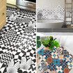 Hexagonal Floor Stickers Special-Shaped Tile Stickers Self-Adhesive Bathroom Toilet Waterproof And Wear-Resistant Wall Stickers Floor Stickers#3