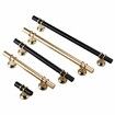 2pcs Nordic Style Cabinet Handle Solid Door Pulls for Drawers Wardrobes Cupboard Shoe Cabinets#BBlack/Gold