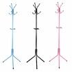 KING DO WAY Coat Rack Hat Rack Metal Purse Display Stand Hall Tree 12 HooksPink