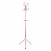 KING DO WAY Coat Rack Hat Rack Metal Purse Display Stand Hall Tree 12 HooksPink