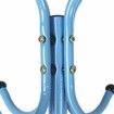 KING DO WAY Coat Rack Hat Rack Metal Purse Display Stand Hall Tree 12 HooksBlue