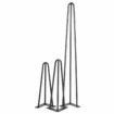 4Pcs Hairpin Legs Set Simple Triangle Shape Metal 3 Rods Desk Chair DIY Leg Accessories Set For Home Office Decoration28inch