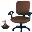 CAVEEN Office Chair Covers 2piece Stretchable Computer Office Chair Cover Universal Chair Seat CoversBlack