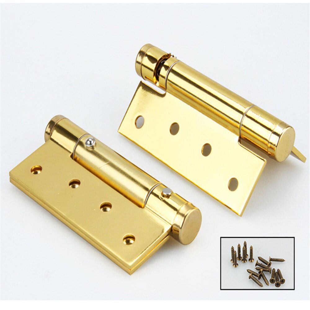 Stainless Steel Flat Opening Silent Bearing Hinge For Door Indoor Door Wooden Door Hinge For Common Door LeafGold