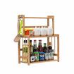 YAOUDA 3-Tier Standing Spice Rack Kitchen Counter Top Storage Organizer with Knife HoldA