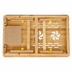 Bamboo Laptop Notebook Bed Desk Table Holder Sofa Tray Cooling Stand With DrawerM