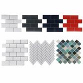 12inch DIY Tile Stickers 3D Brick Wall Self-adhesive Sticker Bathroom Kitchen#6