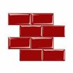 12inch DIY Tile Stickers 3D Brick Wall Self-adhesive Sticker Bathroom Kitchen#6