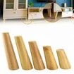 4PCS Cone Wooden Furniture Legs 6-70cm With Iron Plate for Sofa Cabinets Table30cm