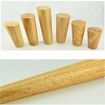 4pcs Oak Wooden Furniture Leg Feet 6-70cm With Iron Plate For Sofa Table Chair Stool15cm
