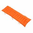 61" Deck Chair Cushion Lounge Chaise Padding In/Outdoor Recliner Patio Garden OfficeOrange