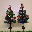 2 Pack Solar Christmas Trees Lights, Outdoor Solar Christmas Decorations, Small Christmas Tree for Outdoor Holiday Pathway Garden Patio Decoration