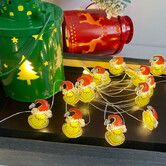 3M 30 LED Battery Operated Grinch Christmas Lights with Timer Green Christmas String Lights Indoor Christmas Decor
