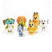 8 PCS Wolfs Bluey Figures Toys Playset, Wolves Bluey Action Figurines Family and Friends Set, Cake Toppers 2.5 to 3 Inch